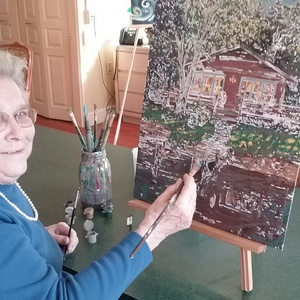 Devorah with Painting